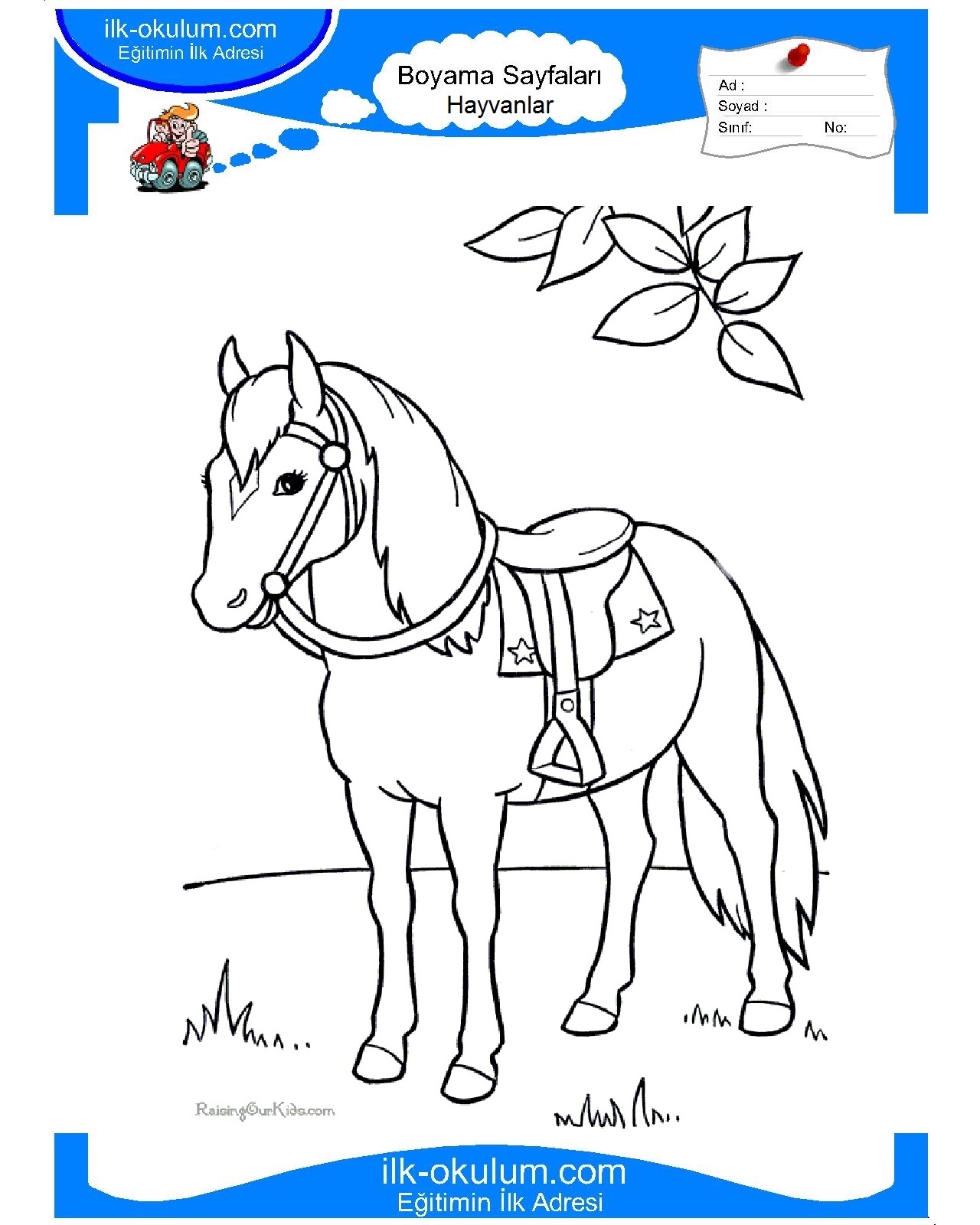 Лошадь раскраска для детей дошкольного возраста